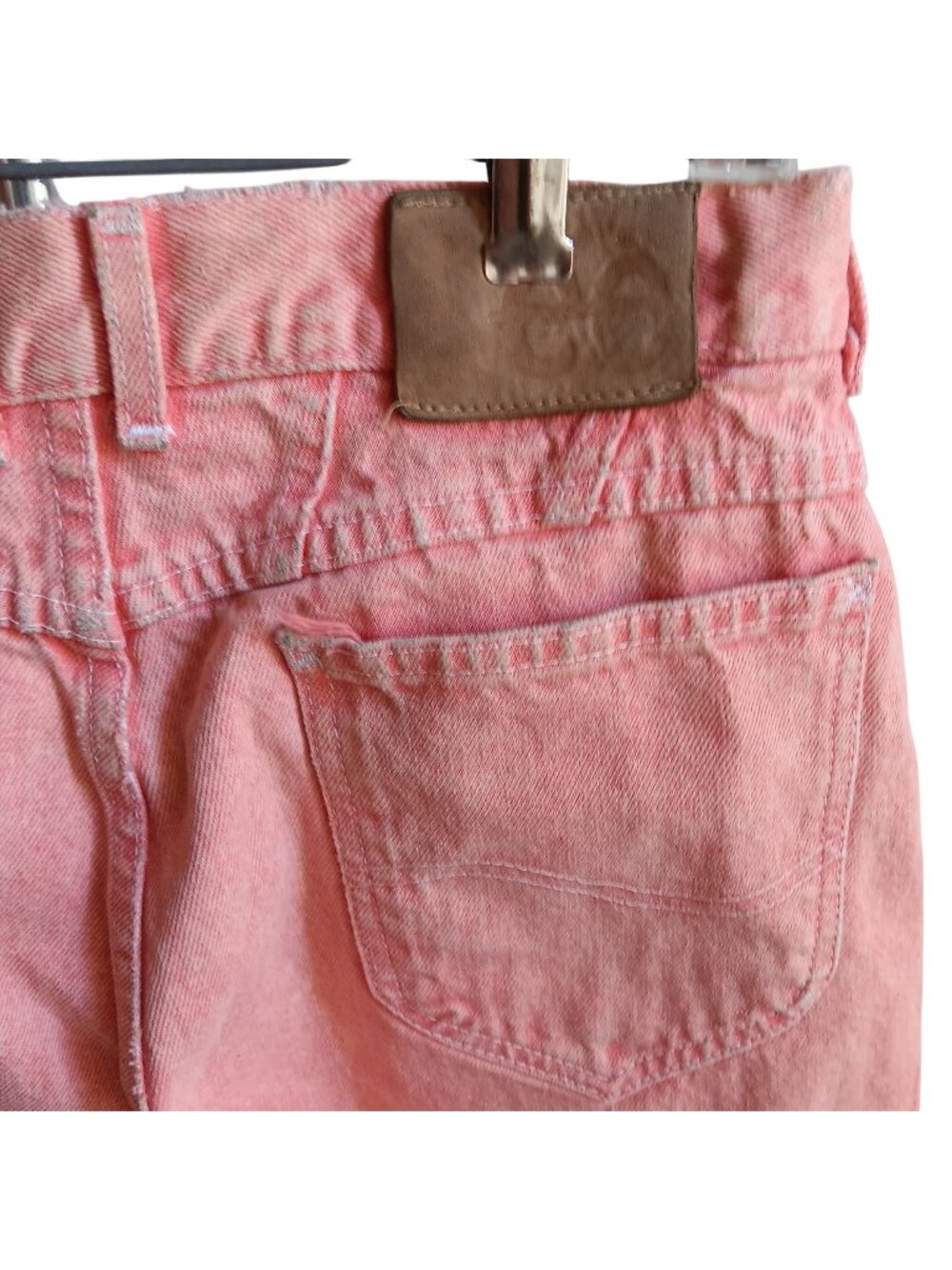True Vintage Mom Jeans 30x30 13 80s Lee Pink Med High Waist Tapered Fit Denim